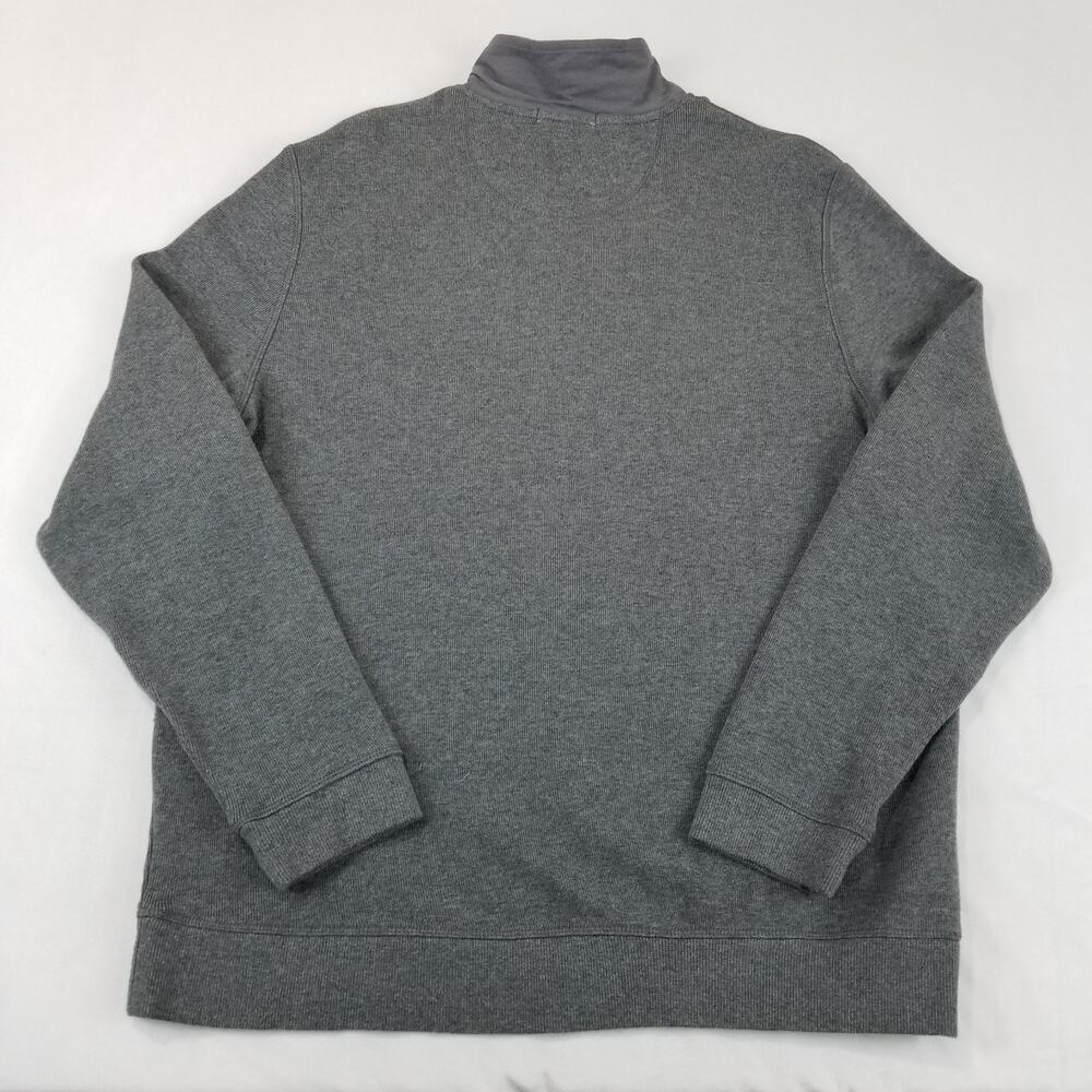 Tommy Bahama Relax Sweater Men’s Large Gray 1/4 Zip Pullover TR214295 Marlin - Picture 3 of 11